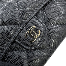 Load image into Gallery viewer, CHANEL Matelasse Chain wallet BlackAP0238 Caviar Leather
