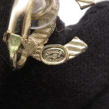 Load image into Gallery viewer, CHANEL CC Logo Earring Gold/Blue Metal
