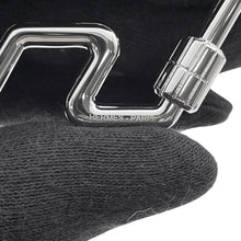 将图像加载到图库查看器中，HERMES ★H Two Speed Key Ring Metal
