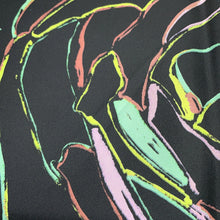 Load image into Gallery viewer, CHANEL Reversible CC Logo/CHANEL Logo/Camellia Large Scarf Size Approximately35.4&quot; Black/Navy/Multicolor Silk100%
