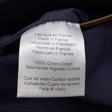 Load image into Gallery viewer, HERMES Sac Aline Blue Indigo/Gold Toile Chevrons Barenia Leather Size MM
