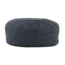 Load image into Gallery viewer, HERMES Cap Garate Serie Button Size 58 Navy Raffia100%
