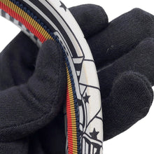 Load image into Gallery viewer, HERMES Zig Zag Hairband White/Black Silk 100%
