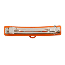 将图像加载到图库查看器中，HERMES Caprice Hair Clip Orange Aluminium
