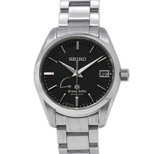 将图像加载到图库查看器中，SEIKO Grand Seiko Spring Drive Power Reserve Master Shop Exclusive W39mm Stainless Steel Black DialSBGA085
