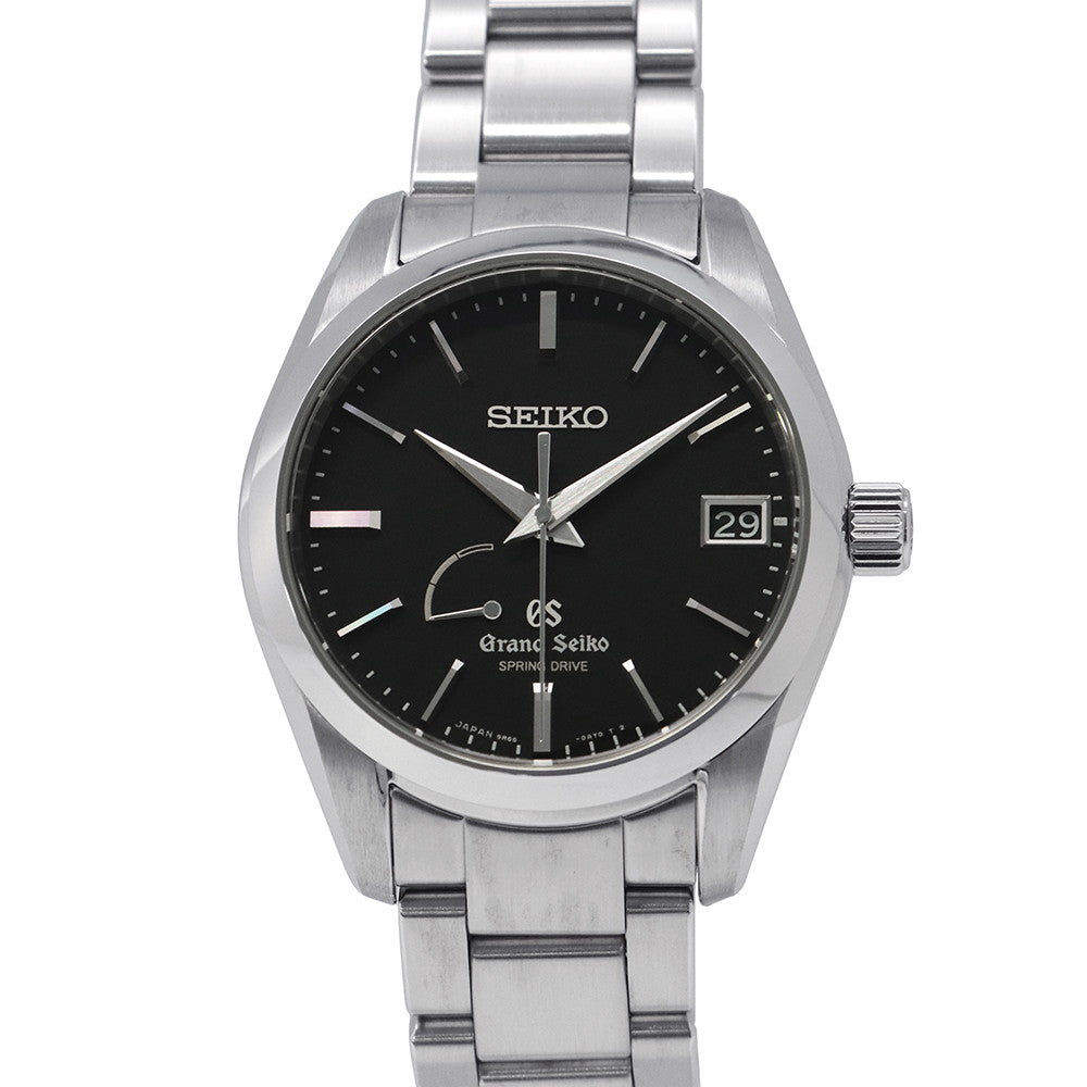 SEIKO Grand Seiko Spring Drive Power Reserve Master Shop Exclusive W39mm Stainless Steel Black DialSBGA085