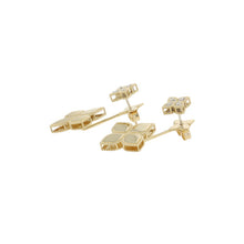 将图像加载到图库查看器中，Roberto Coin Princess Flower EarringsADR777EA0852_Y K18YG K18WG
