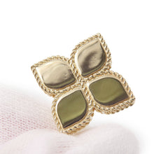 将图像加载到图库查看器中，Roberto Coin Princess Flower EarringsADR777EA0852_Y K18YG K18WG
