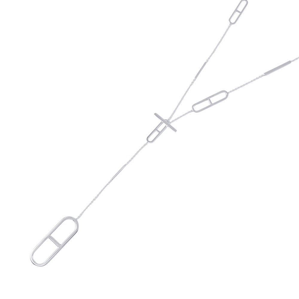 HERMES Ever Chain d'Ancre Long Necklace Size 31.5