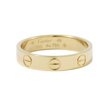 将图像加载到图库查看器中，CARTIER Mini love ring Size 49/#9 Small 18K Yellow Gold

