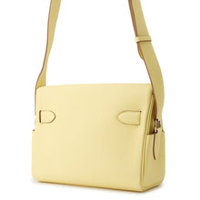 将图像加载到图库查看器中，HERMES ★Kelly Messenger Jaune Poussin Togo Leather Size PM
