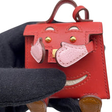 Load image into Gallery viewer, HERMES Kelly Doll Bag Charm Sanguine/Nata/Rose Sakura/Caramel Tadelakt Leather Chevre Myzore Goatskin
