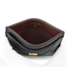Load image into Gallery viewer, CHANEL Matelasse Classic Card Case BlackAP0213 Caviar Leather

