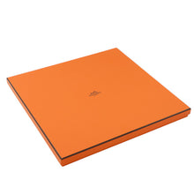Load image into Gallery viewer, HERMES Carre Bandana Frill Bride de Gala Dot Size 70 Marine Fonce/Black Silk100%
