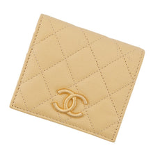 Load image into Gallery viewer, CHANEL Matelasse Bifold Wallet Compact Wallet Yellow/PurpleAP3519 Caviar Leather
