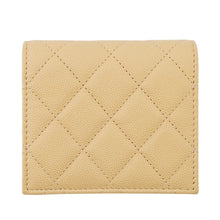 Load image into Gallery viewer, CHANEL Matelasse Bifold Wallet Compact Wallet Yellow/PurpleAP3519 Caviar Leather
