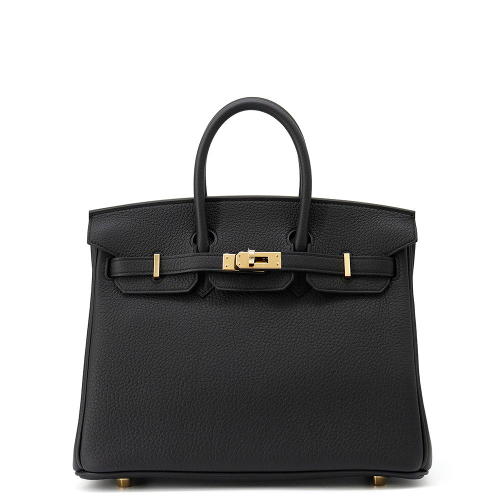 HERMES Birkin Black Togo Leather Size 25