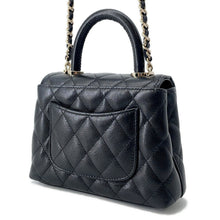将图像加载到图库查看器中，CHANEL Matelasse Coco Handle 2way Handbag BlackAP4244 Caviar Leather Size Mini mini
