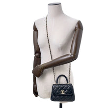 将图像加载到图库查看器中，CHANEL Matelasse Coco Handle 2way Handbag BlackAP4244 Caviar Leather Size Mini mini
