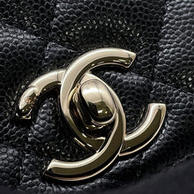 将图像加载到图库查看器中，CHANEL Matelasse Coco Handle 2way Handbag BlackAP4244 Caviar Leather Size Mini mini
