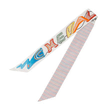 Load image into Gallery viewer, HERMES Twilly Chevaloscope Pointier White/Rose/VertH853954S Silk100%
