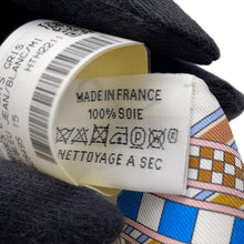 Load image into Gallery viewer, HERMES Twilly Brides et Gris-Gris Blue Jean/White/MulticolorH062849S Silk100%
