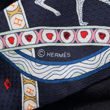 将图像加载到图库查看器中，HERMES TwillyBijoux Pique Queen of Hearts Dame de Coeur Black/Rouge/GoldH063959S Silk100%
