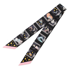 将图像加载到图库查看器中，HERMES Twilly HERMES・Story Black/Grease/RoseH063875S Silk100%
