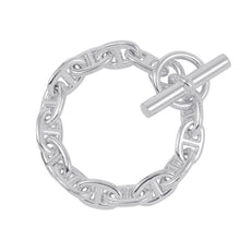 将图像加载到图库查看器中，HERMES Chaine d&#39;Ancre Bracelet 14 frames Size MM SV925
