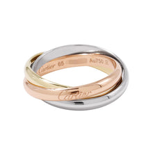 将图像加载到图库查看器中，CARTIER Trinity Ring Size 65/#25 Classic K18YG K18WG K18PG
