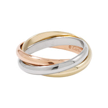 将图像加载到图库查看器中，CARTIER Trinity Ring Size 65/#25 Classic K18YG K18WG K18PG
