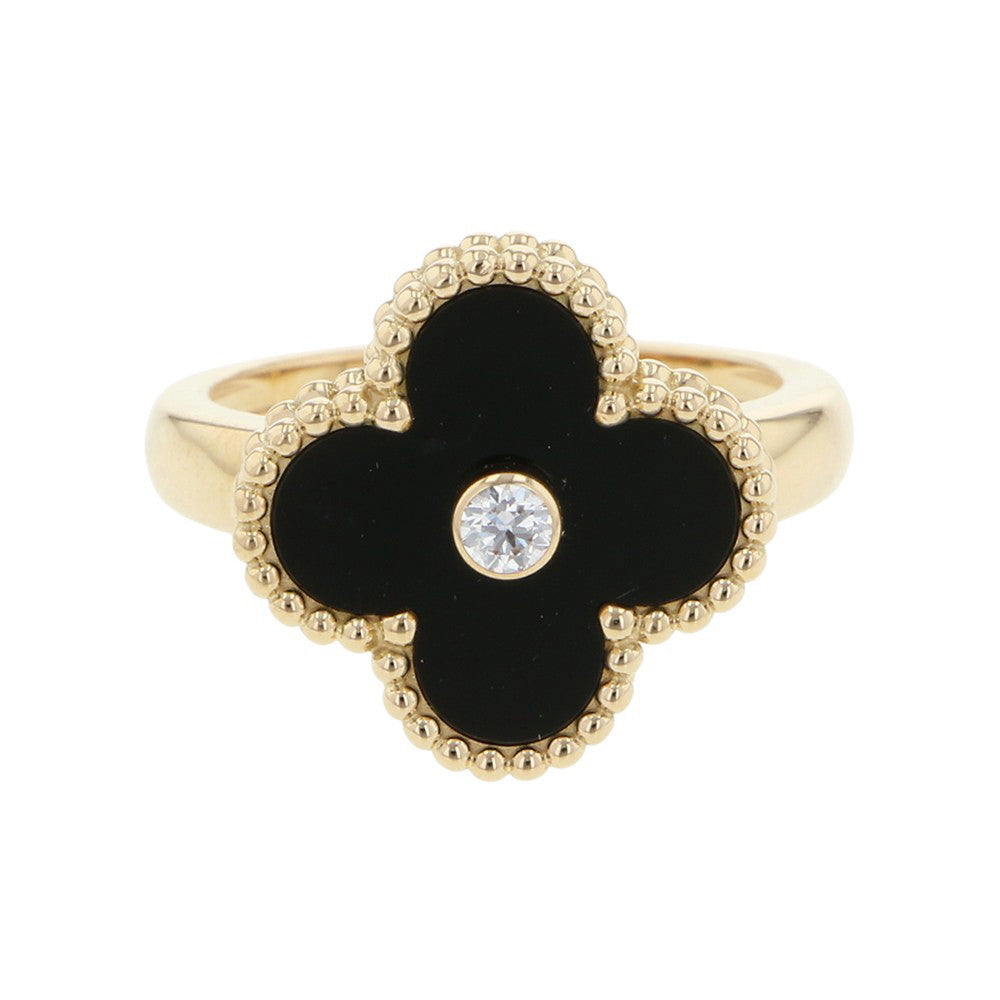 Van Cleef & Arpels Vintage Alhambra Ring Size 50/#10VCARA41000 18K Yellow Gold
