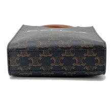 将图像加载到图库查看器中，CELINE Triomphe Vertical Cabas Tan194372 PVC Leather Size Mini

