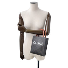 将图像加载到图库查看器中，CELINE Triomphe Vertical Cabas Tan194372 PVC Leather Size Mini

