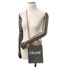 将图像加载到图库查看器中，CELINE Triomphe Vertical Cabas Tan194372 PVC Leather Size Mini
