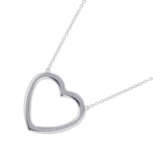 Load image into Gallery viewer, TIFFANY&amp;Co. Metro Heart Necklace 18K White Gold
