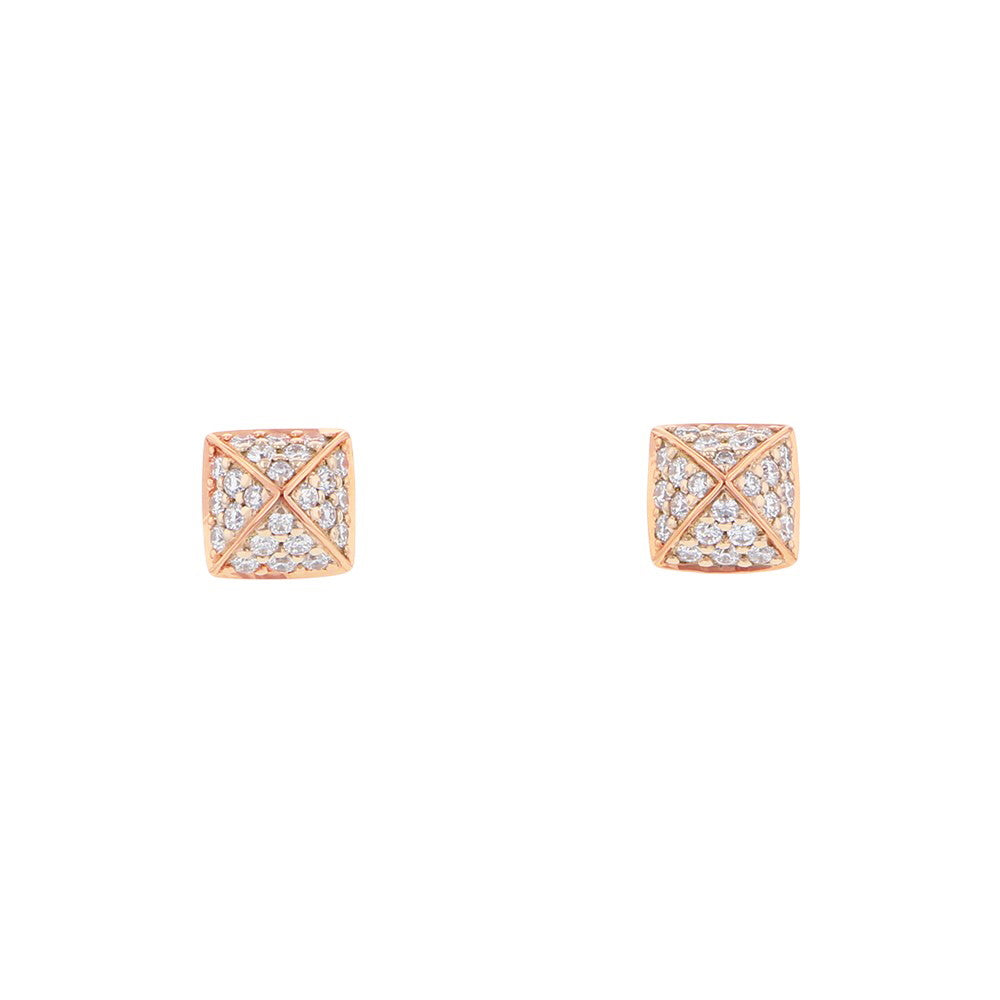 HERMES Crew de H Stud EarringsH223504B 00 18K Pink Gold