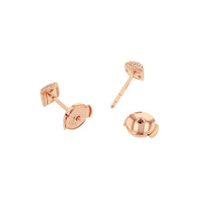 将图像加载到图库查看器中，HERMES Crew de H Stud EarringsH223504B 00 18K Pink Gold
