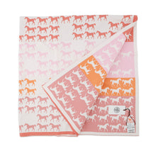 将图像加载到图库查看器中，HERMES Kaval Color Blanket Pink/Multicolor Cotton100%

