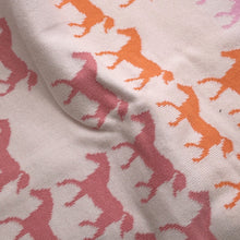 将图像加载到图库查看器中，HERMES Kaval Color Blanket Pink/Multicolor Cotton100%
