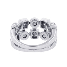 将图像加载到图库查看器中，BVLGARI Lucia Ring Size Approximately No. 12 18K White Gold

