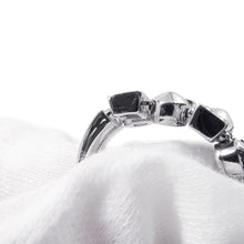 将图像加载到图库查看器中，BVLGARI Lucia Ring Size Approximately No. 12 18K White Gold
