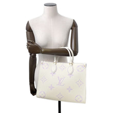 Load image into Gallery viewer, LOUIS VUITTON Onthego Latte White/LilacM23937 Monogram Empreinte Leather Size MM
