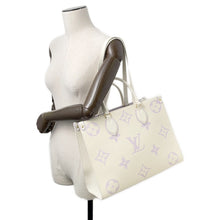 Load image into Gallery viewer, LOUIS VUITTON Onthego Latte White/LilacM23937 Monogram Empreinte Leather Size MM
