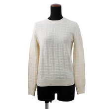 Load image into Gallery viewer, HERMES H Ash Knit Sweater Size 36 Ivory Wool 100%
