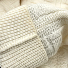 Load image into Gallery viewer, HERMES H Ash Knit Sweater Size 36 Ivory Wool 100%
