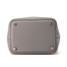 将图像加载到图库查看器中，HERMES Picotin Lock Gris Meyer Taurillon Clemence Size PM
