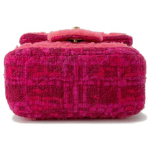 Load image into Gallery viewer, CHANEL ★Mini Matelasse Chainshoulder Red/Pink Tweed Boa Size Mini
