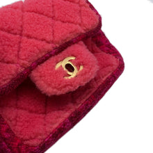 Load image into Gallery viewer, CHANEL ★Mini Matelasse Chainshoulder Red/Pink Tweed Boa Size Mini
