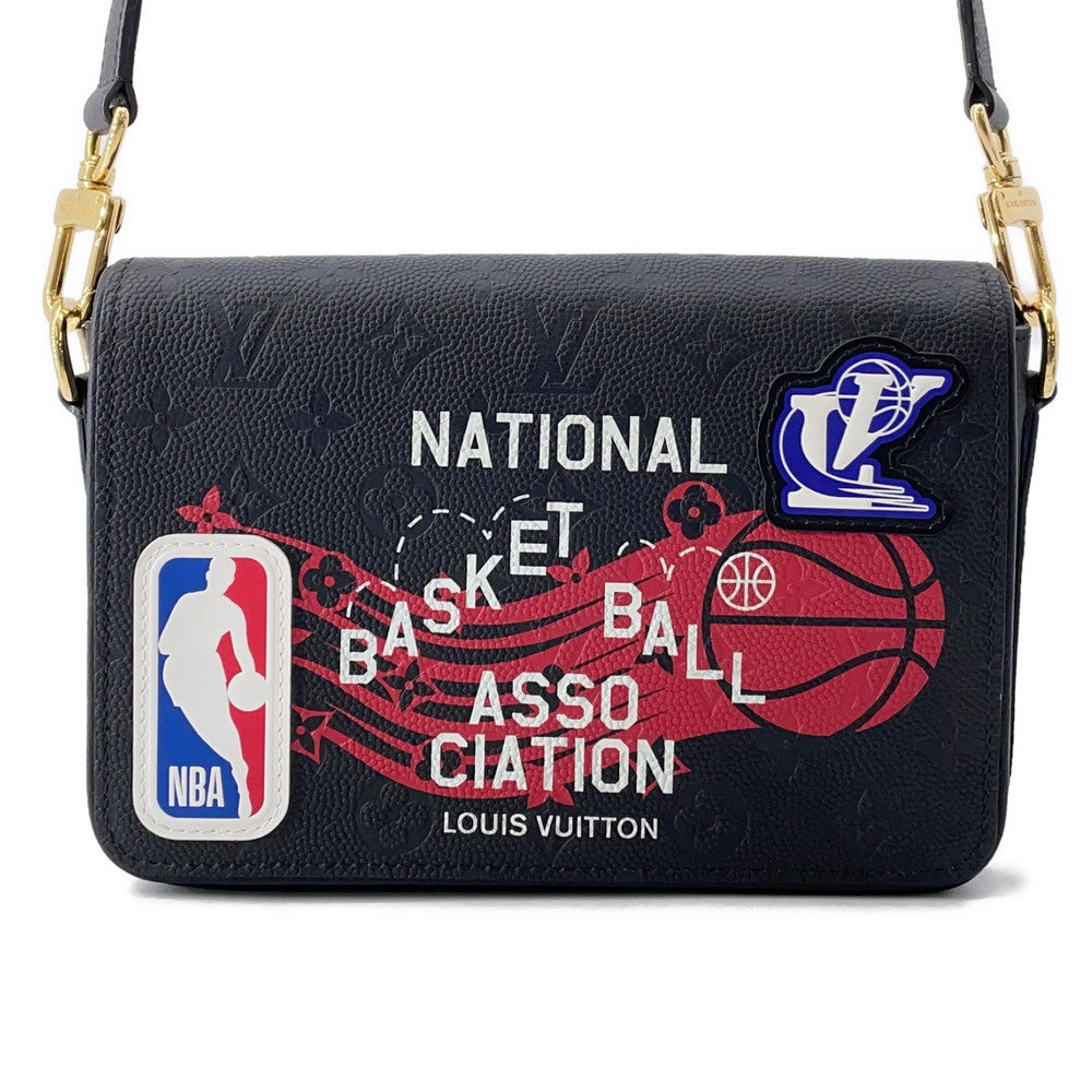 LOUIS VUITTON Studio messenger NoirM58498 Monogram Empreinte Leather CowhideLeather NBACollaboration